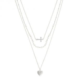 Montana Silversmiths Faith, Stars and Love Layered Necklace (NC2576)